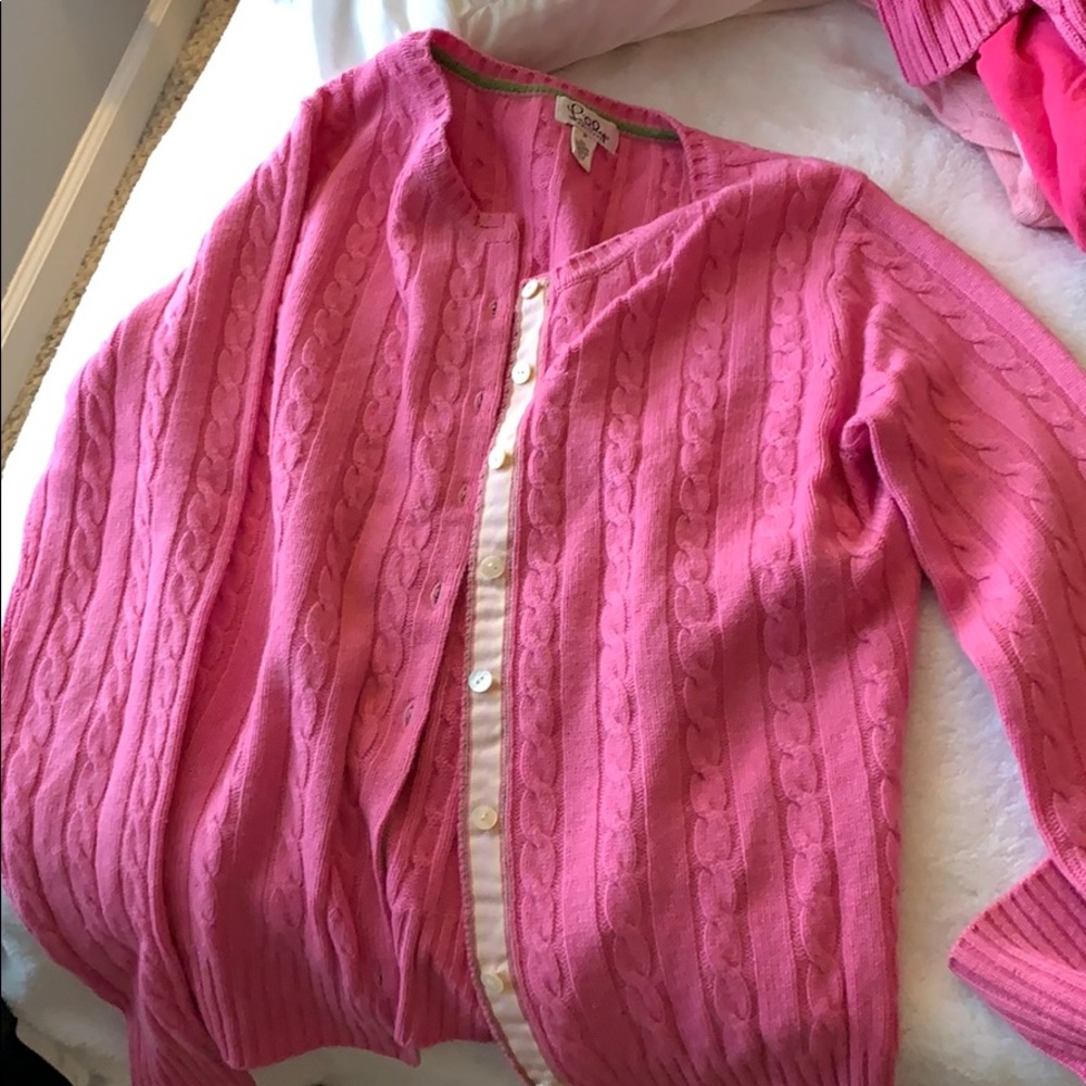 cashmere cardigan